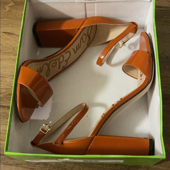 Sam Edelman Shoes - Sam Edelman Heels Yaro, Tawny Brown Patent Leather